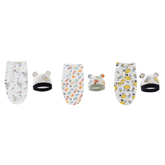 Gigoteuse d'emmaillotage BABYDISE avec bonnet pour nouveau-né